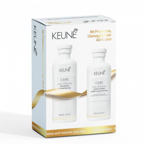 Keune Care Vital Nutrition sausų ir pažeistų plaukų priežiūros rinkinys (300 ml + 250 ml)